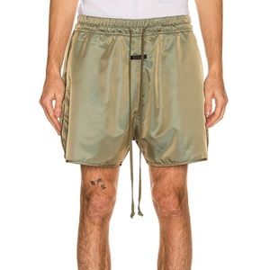 FEAR OF GOD ESSENTIALS Shorts - Green and Silver